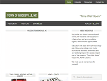 Tablet Screenshot of mocksvillenc.org